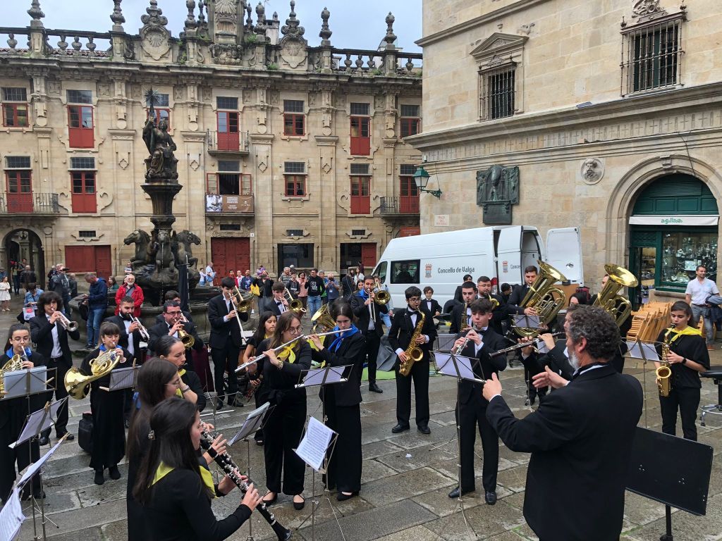 Los valgueses tomaron Santiago para poner el broche de oro a su peregrinación.