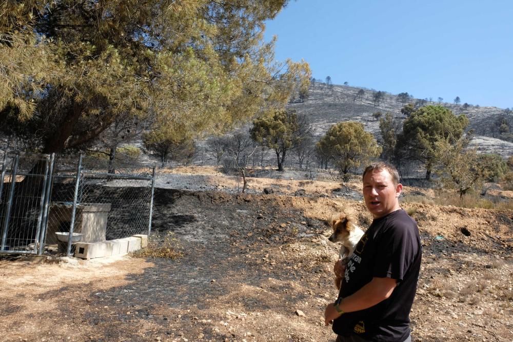 Así ha quedado la zona tras el incendio.