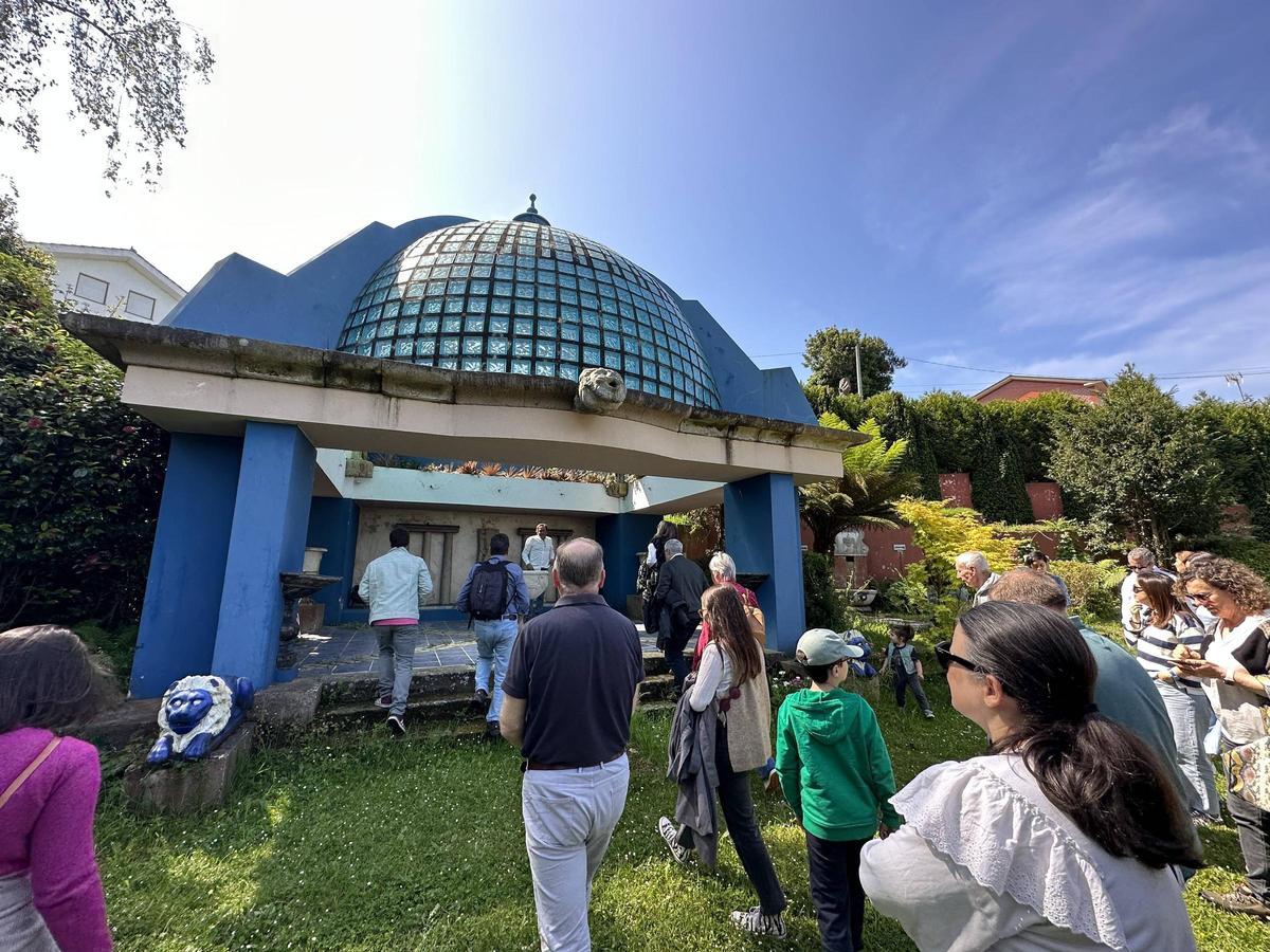 Momento de una de las visitas guiadas a la parte privada del jardín organizada en una pasada edición del encuentro.