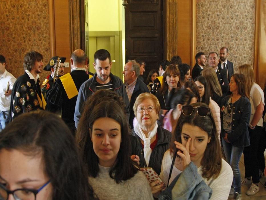 Ana Guerra, en el Ayuntamiento de Murcia