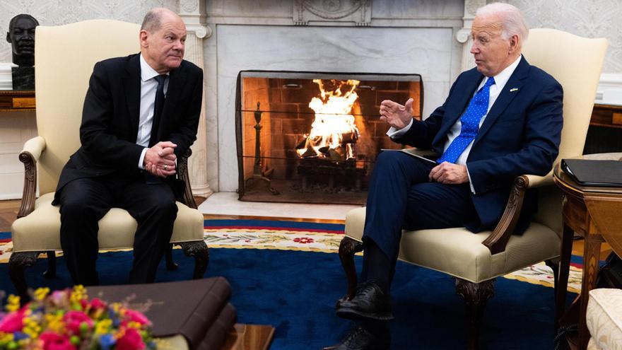 Biden y Scholz, aliados para urgir al Congreso de EEUU a aprobar más ayuda para Ucrania