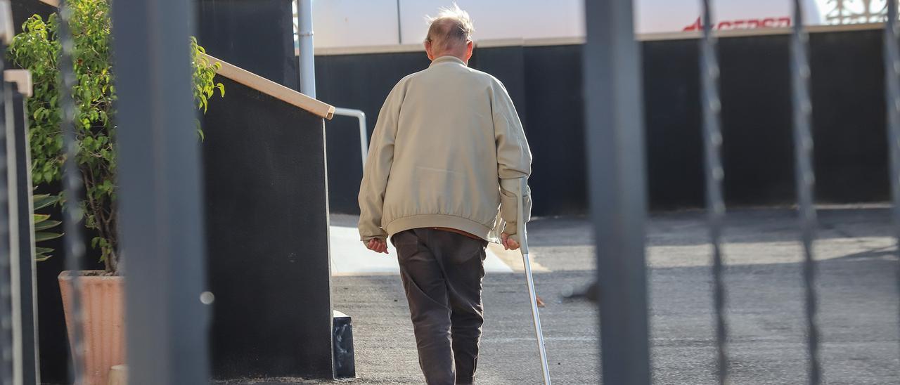 Un mayor en su residencia, en una imagen de archivo