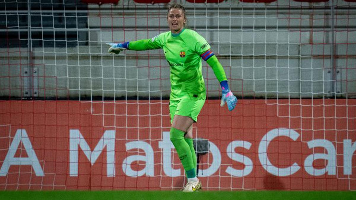 Sandra Paños ha detenido este jueves dos penaltis contra el Benfica