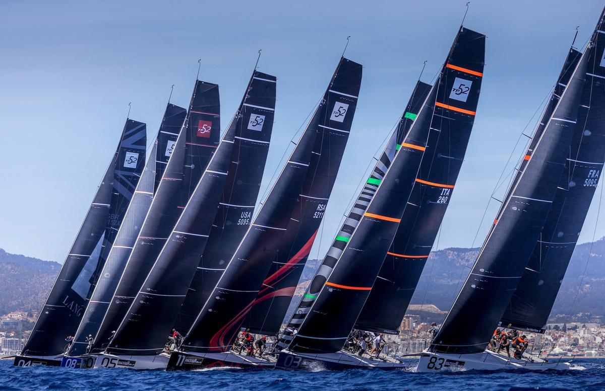 TP52s, en anteriores ediciones de la regata del RCNP.