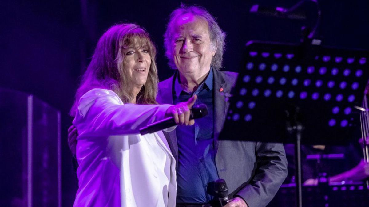 Maria del Mar Bonet fue la invitada de Serrat. | 