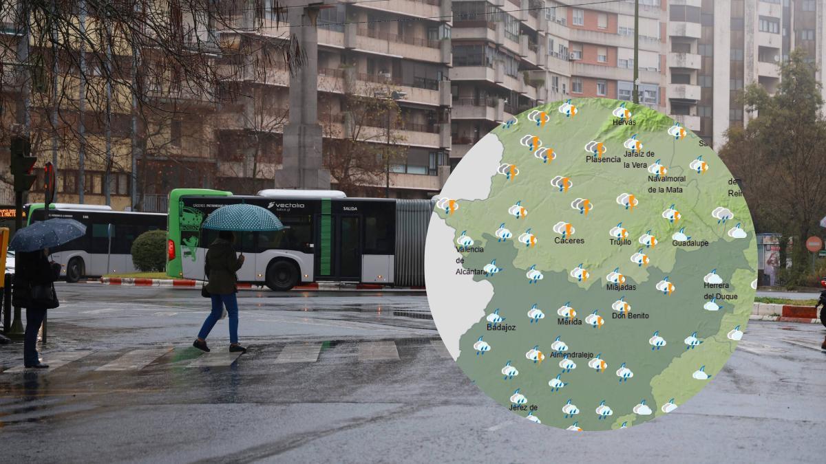 El norte de Cáceres estará el sábado en alerta amarilla por lluvias y tormentas.
