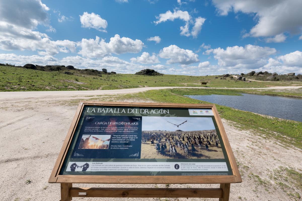 Escenario de Juego de Tronos en el Barrueco de Arriba de Malpartida de Cáceres.