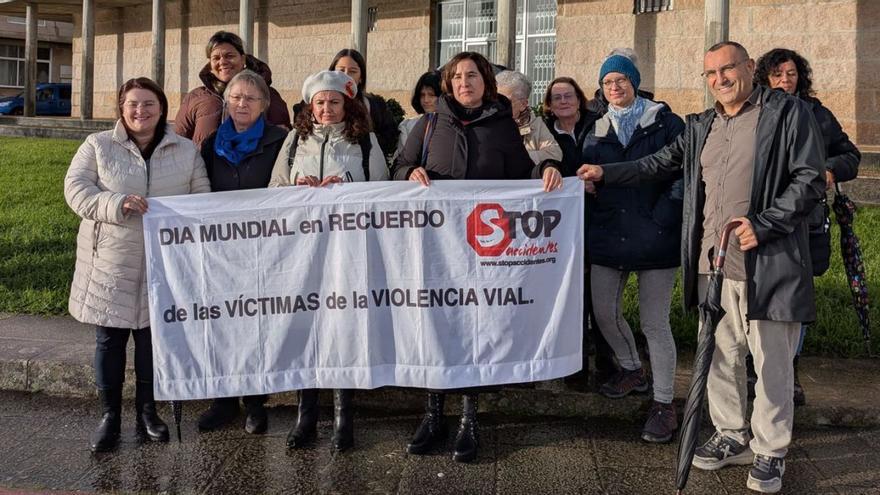 Actos de "Stop Accidentes", ayer en Rodeira.