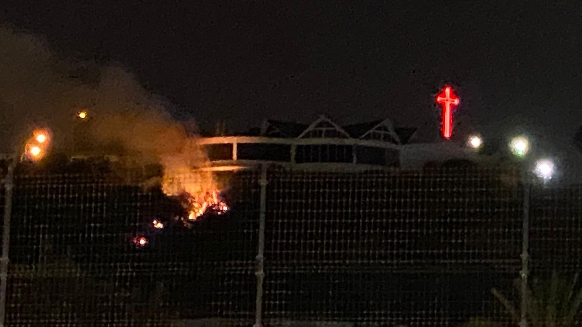Incendio en la Iglesia Coreana de la capital grancanaria