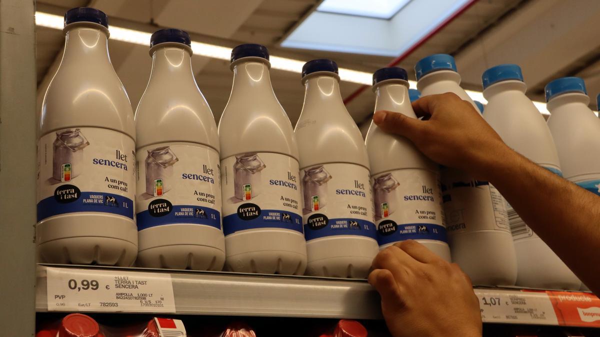 Ampolles de Terra i Tast en un supermercat Esclat de Vic