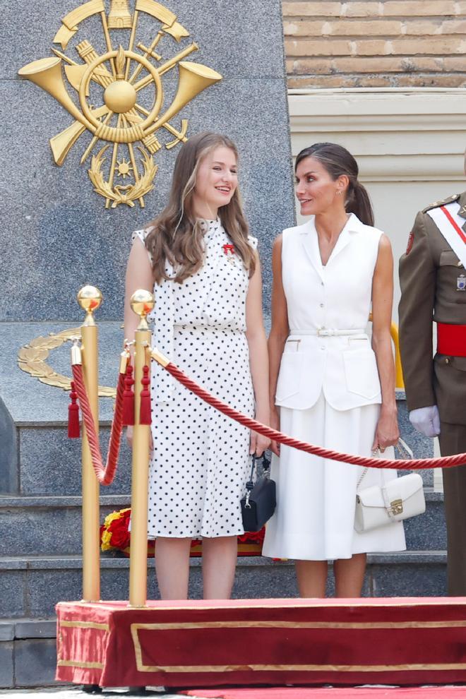 La reina Letizia y la princesa Leonor en Zaragoza