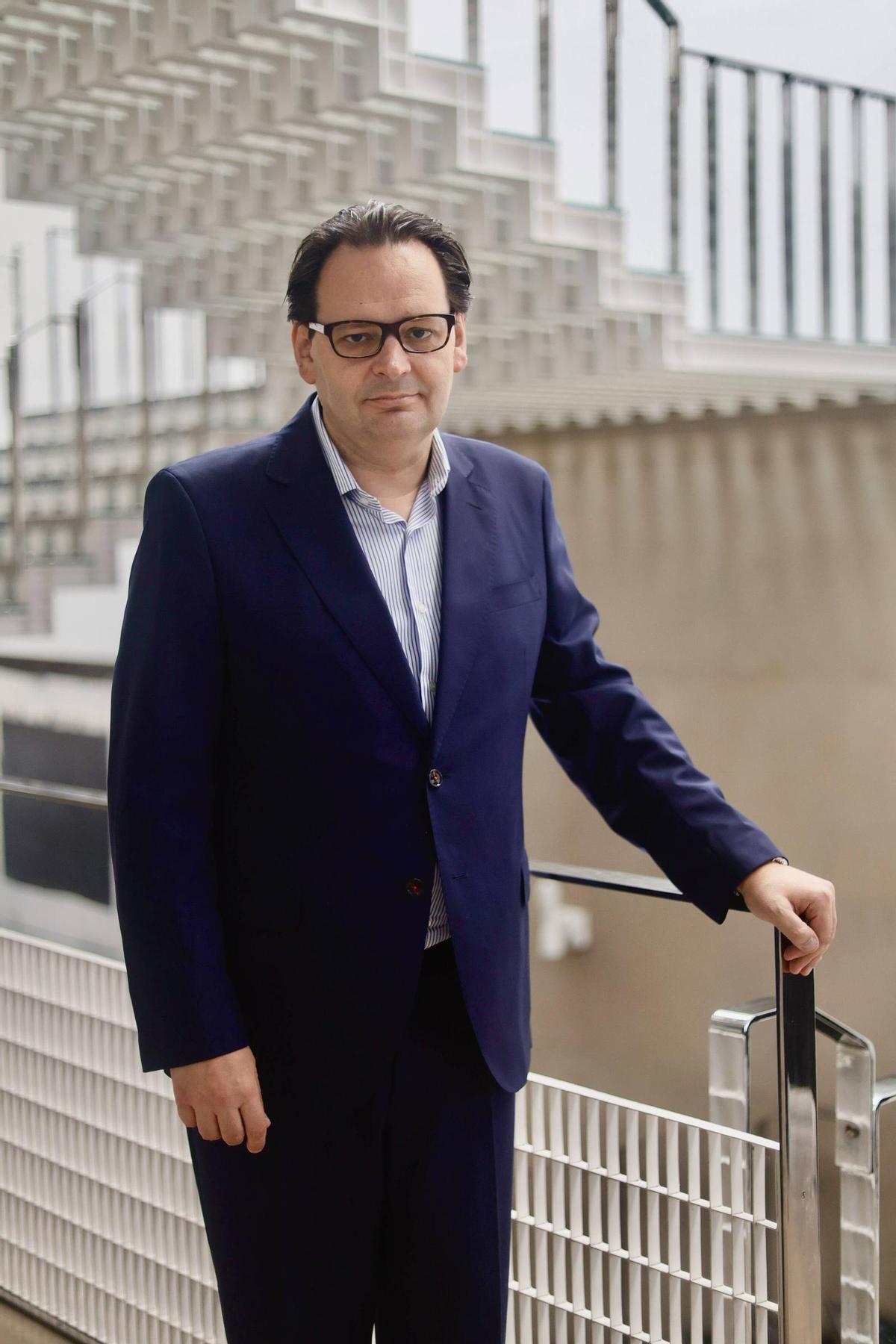 Sergio Torregrosa, en las instalaciones de Levante-EMV, antes de la entrevista.