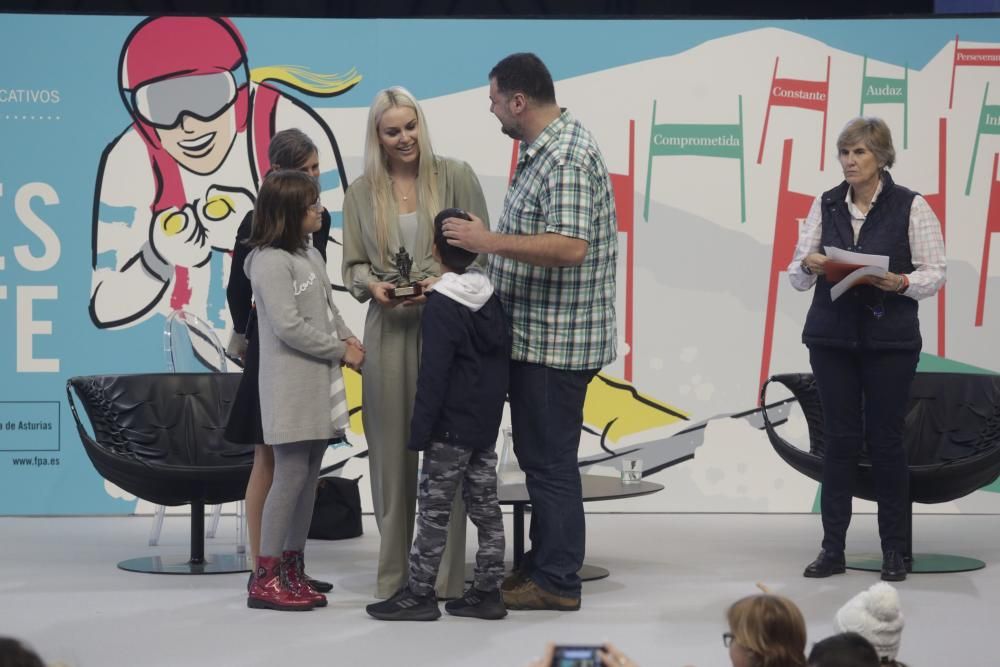 Premios Princesa de Asturias: Encuentro de Lindsey Vonn con estudiantes en Avilés