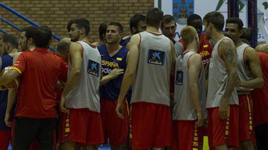 Concentración de la selección española en Málaga.