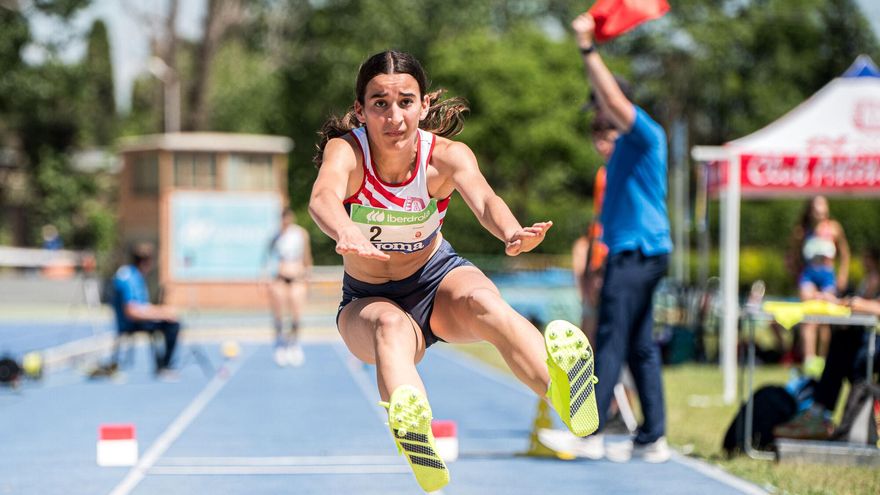 Imatges de la segona jornada de la Lliga Iberdrola d&#039;atletisme categoria femenina
