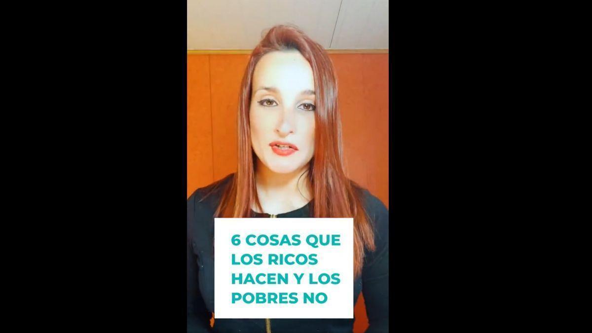 El polémico vídeo de una 'influencer financiera' sobre las diferencias entre ricos y pobres: &quot;Los pobres ven la tele y los ricos leen libros&quot;