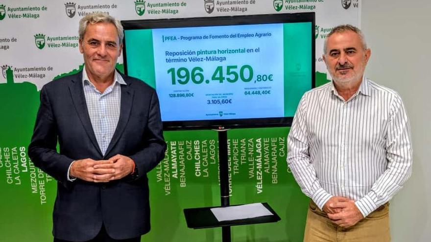 El concejal de Infraestructuras, Jesús María Claros, y el de Movilidad Vial, Celestino Rivas