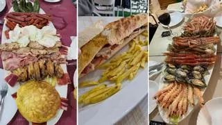 El bar con con los platos más grandes de Sevilla: un serranito XXL de 65 centímetros y nueve filetes