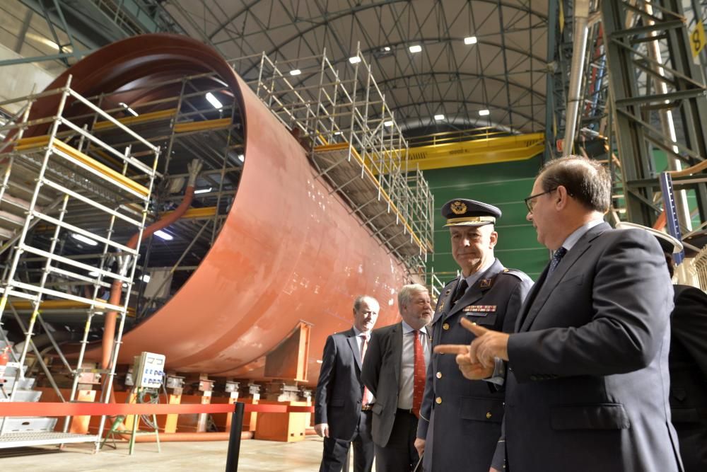 Visita a la construcción del submarino S-80 de Navantia