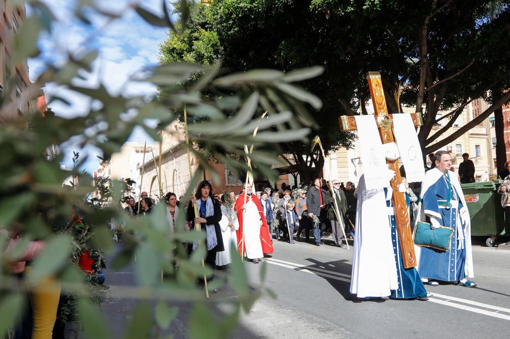 Procesión de las Palmas en la parroquia de Ntra. Sra. de los Ángeles