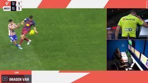 El VAR avisó a Busquets Ferrer tras expulsar a Gerard Martín por esta acción