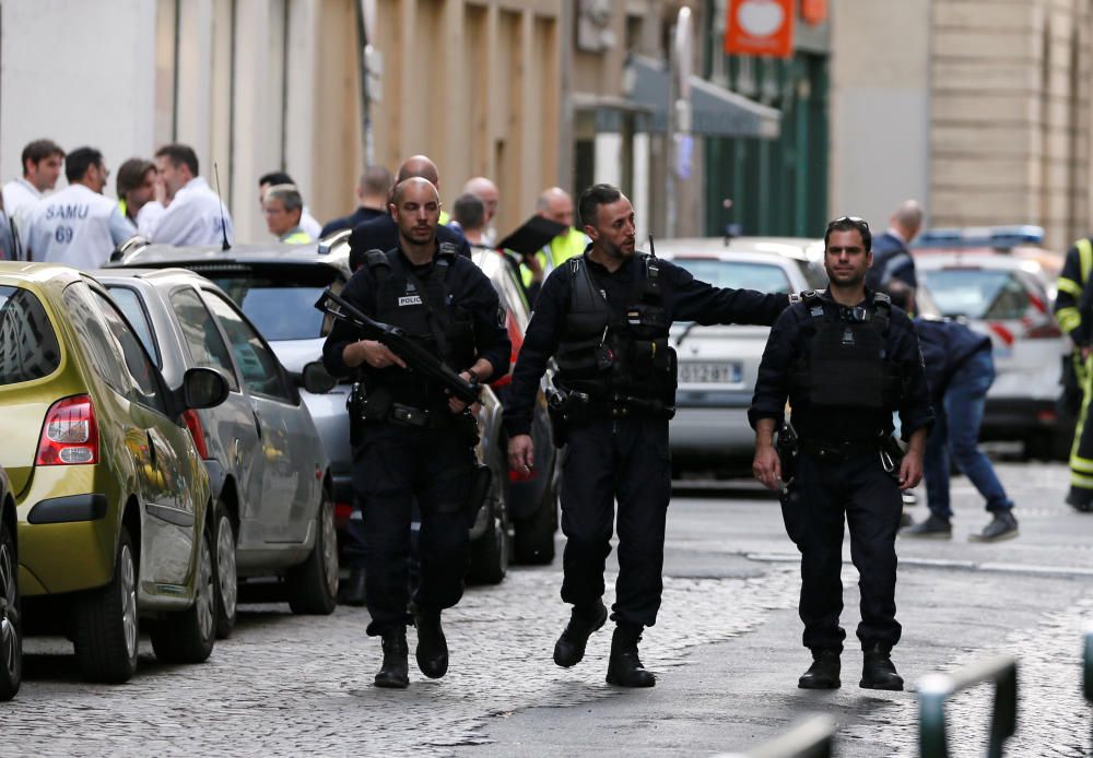Las imágenes tras el atentado de Lyon.