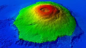 Olympus Mons: una isla volcánica en medio de un océano marciano extinto.
