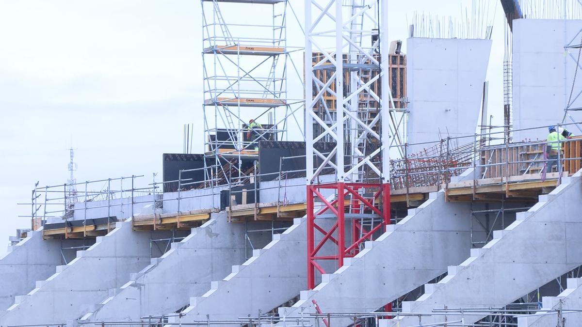 Así avanzan las obras de La Romareda en Zaragoza