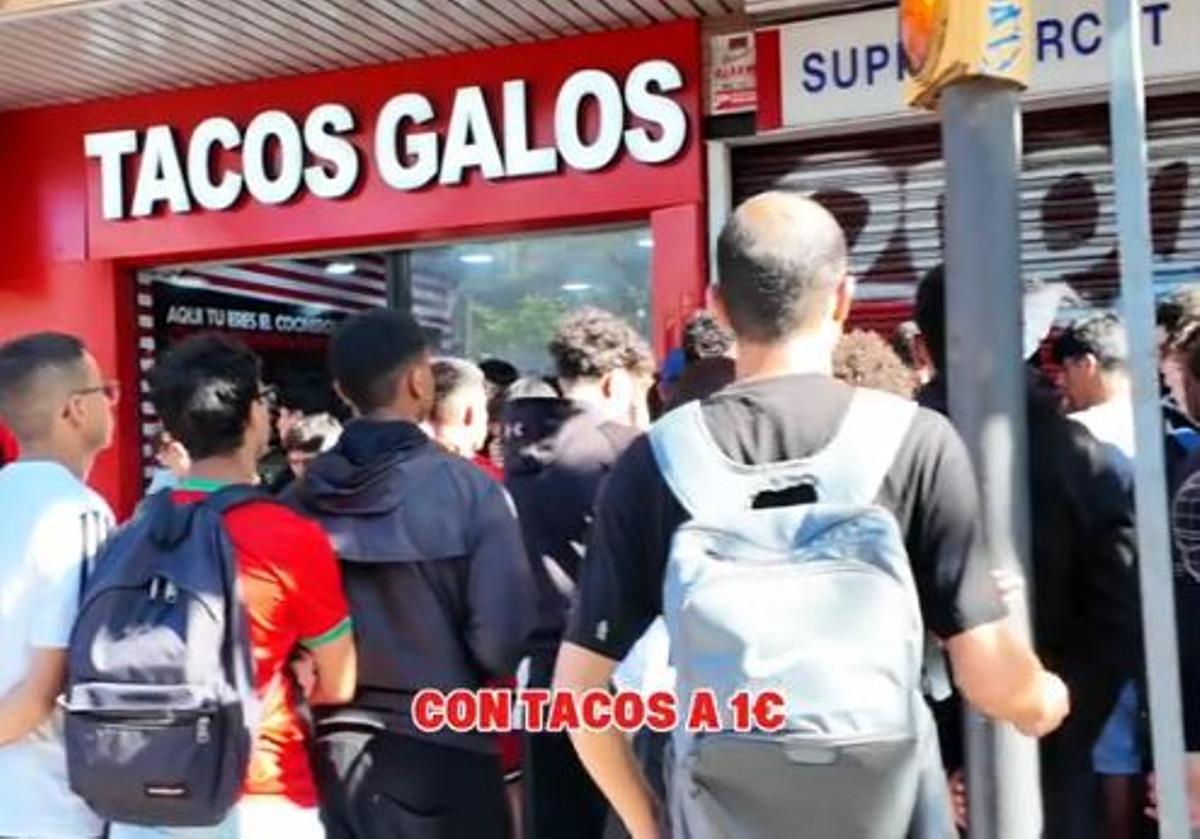 Captura d'un fragment del video promocional de 'Tacos Galos'