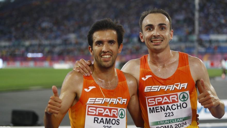 Eduardo Menacho termina segundo en la final B de los 10.000 metros en el Europeo de Roma