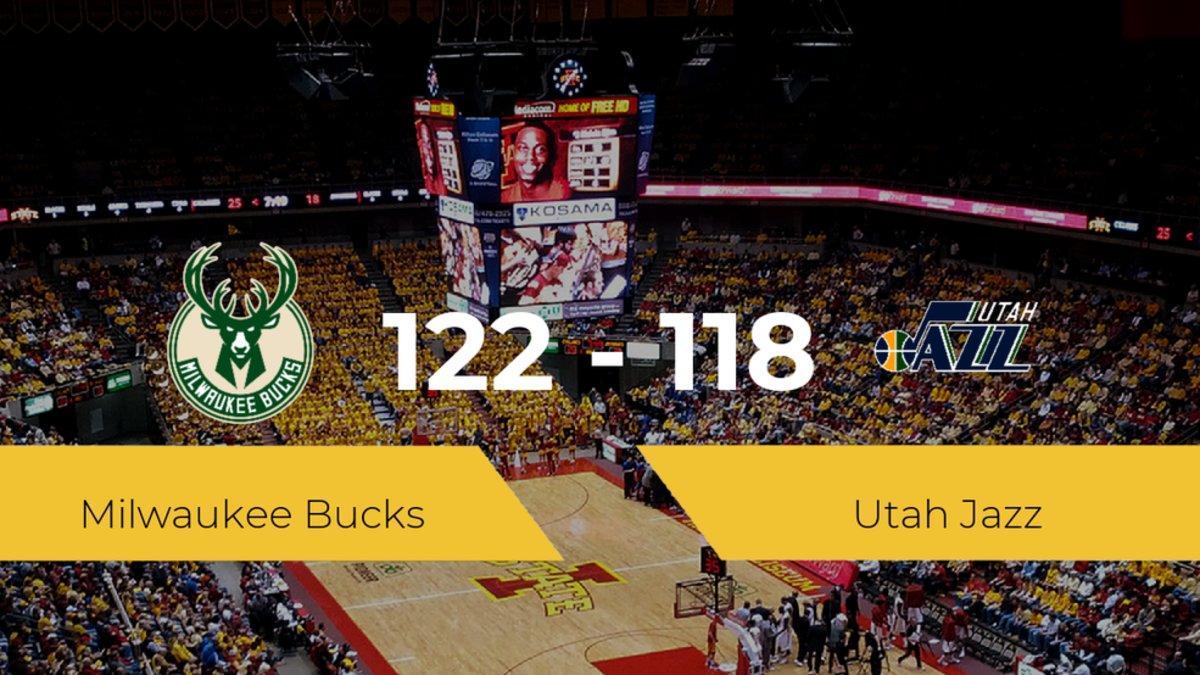 Victoria de Milwaukee Bucks ante Utah Jazz por 122-118