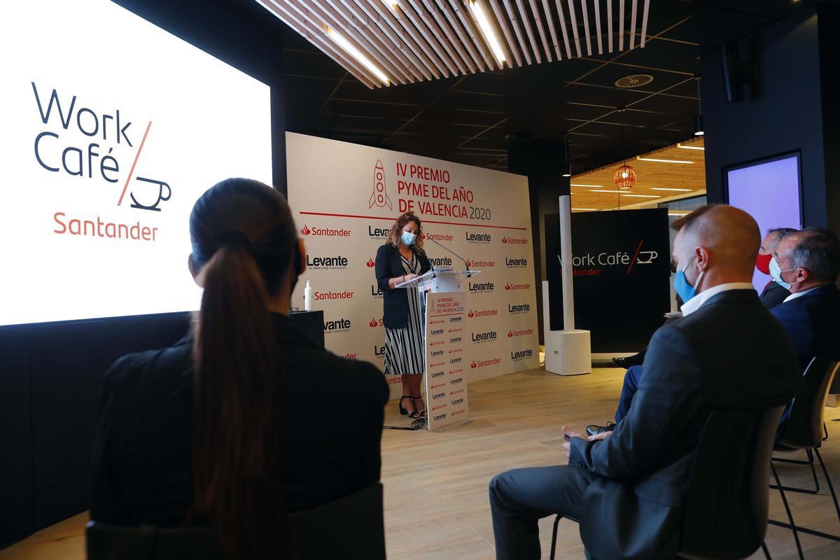 El acto se celebró en el nuevo Work Café Banco Santander de la calle Barcas.