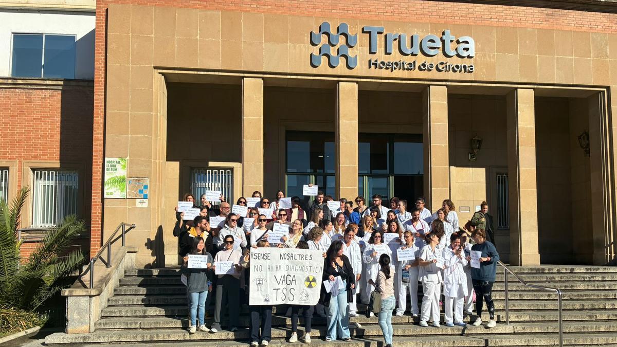 Concentració dels tècnics sanitaris, a l'octubre de l'any passat.