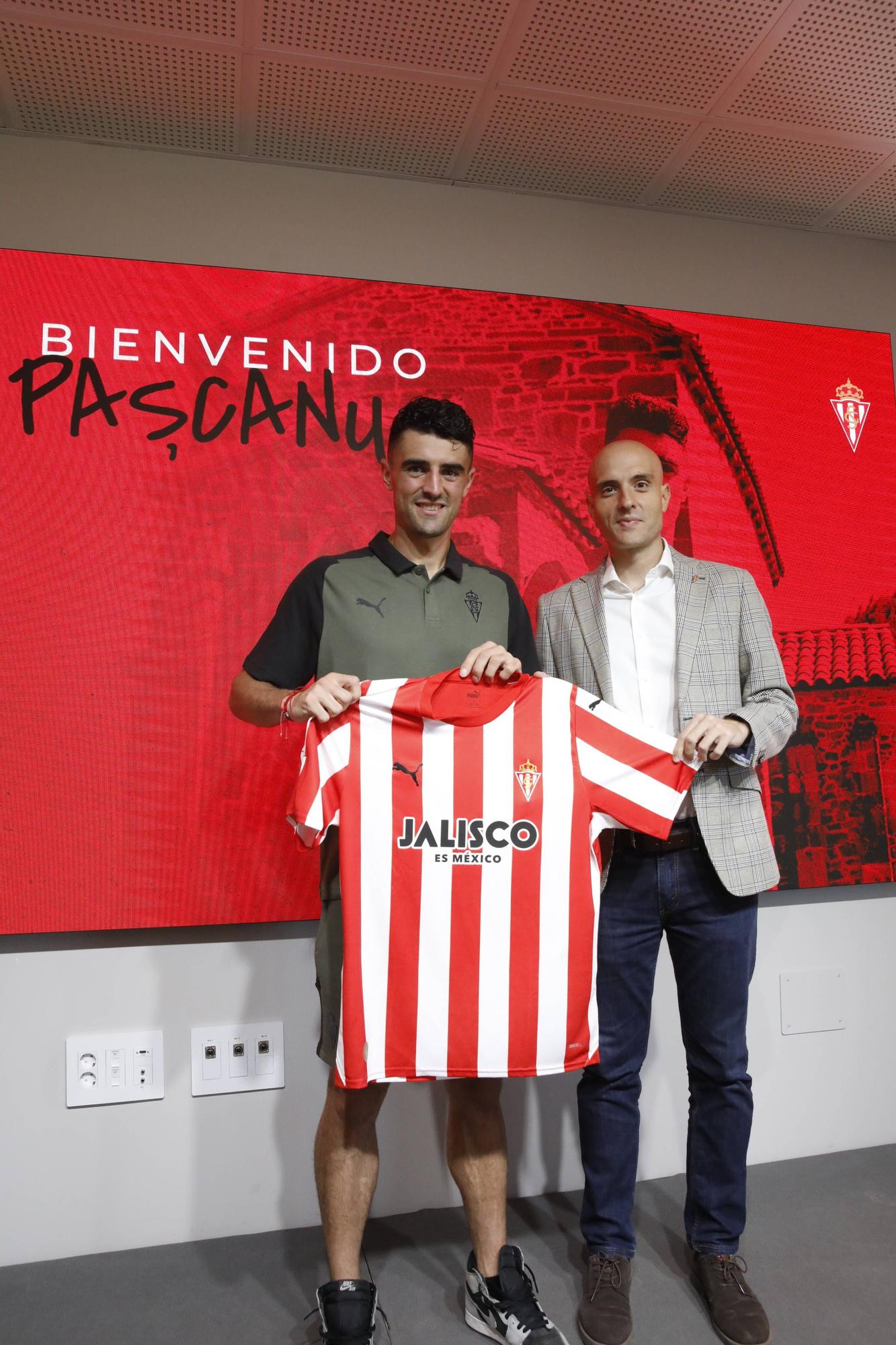 Presentación de Pascanu con el Sporting