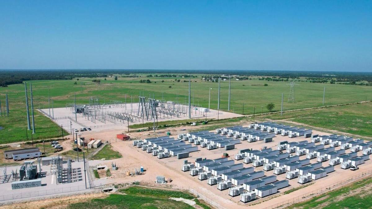 Almacén d'enerxía d'acciona en Texas (EE UU).