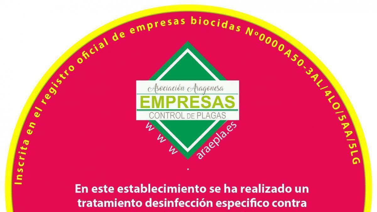 Un distintivo fucsia garantiza una desinfección profesional certificada