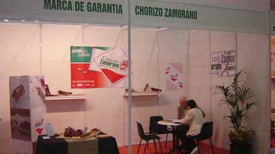 Un stand ferial de la marca de garantía chorizo zamorano.