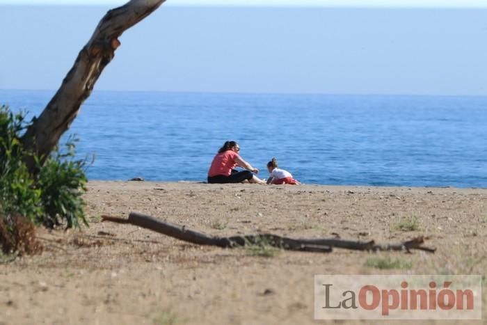 Primer día de paseos al aire libre en Mazarrón