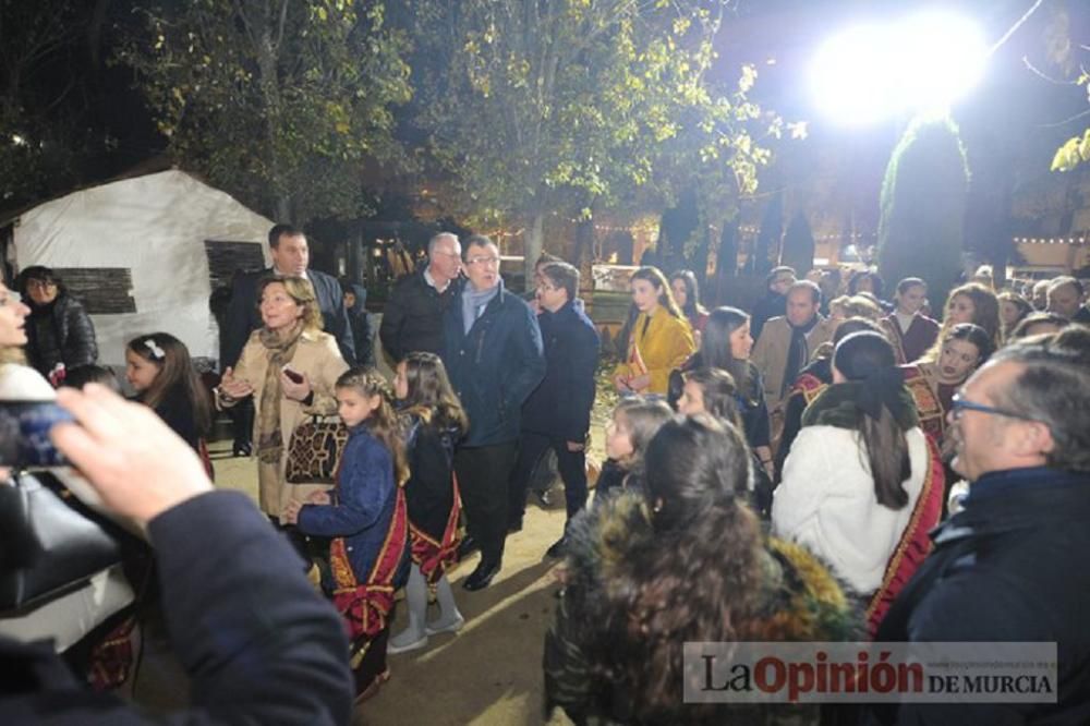 Belén viviente en el Jardín de la Seda