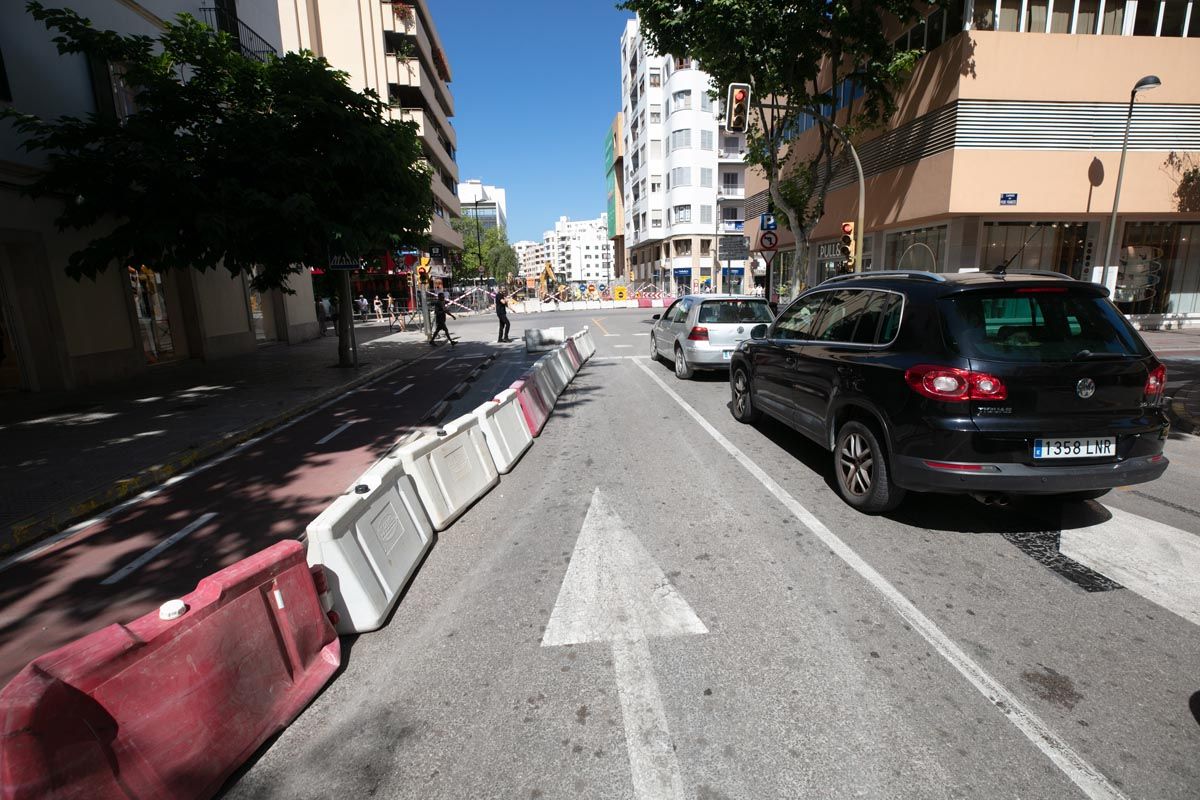 Obras en el centro de Ibiza