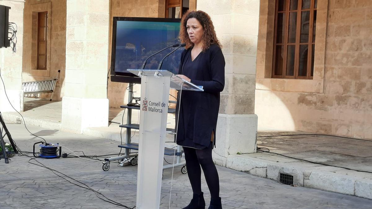 La presidenta del Consell de Mallorca, Catalina Cladera, en la presentación.