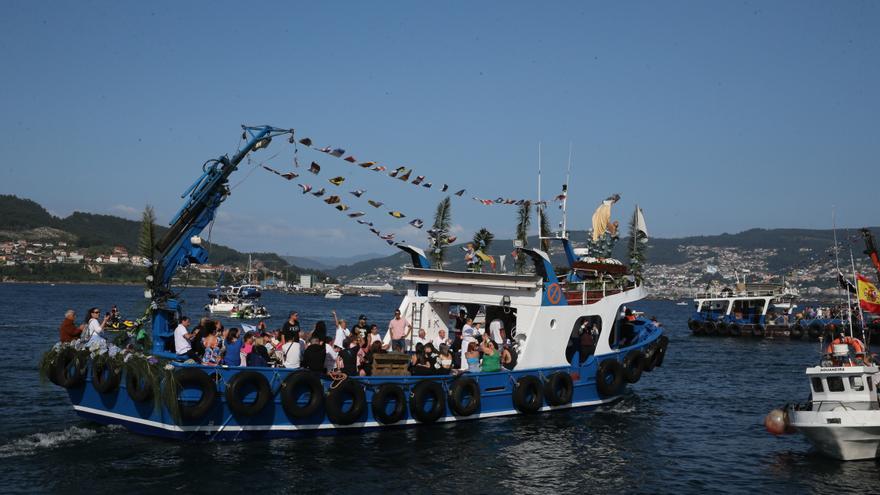 Moaña y Bueu renuevan su fe en la Virgen del Carmen