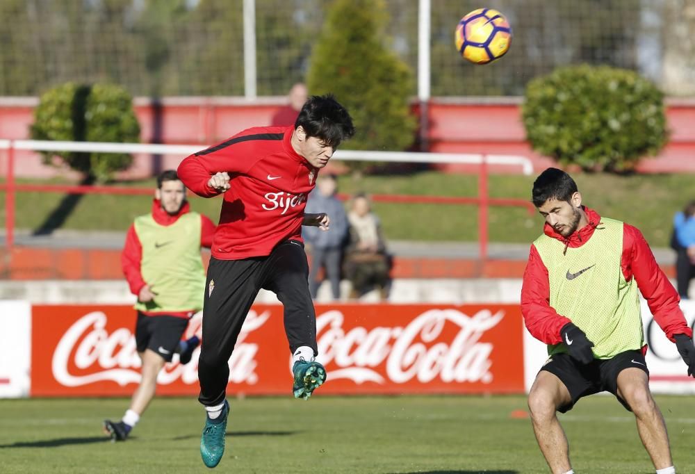 Entrenamiento del Sporting