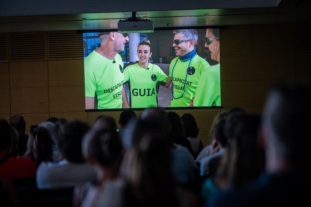 Presentación del documental 'La meta invisible' de EL PERIÓDICO, en la sede de la ONCE.