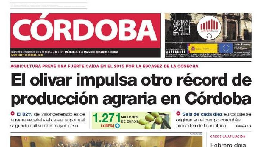 La portada de CÓRDOBA