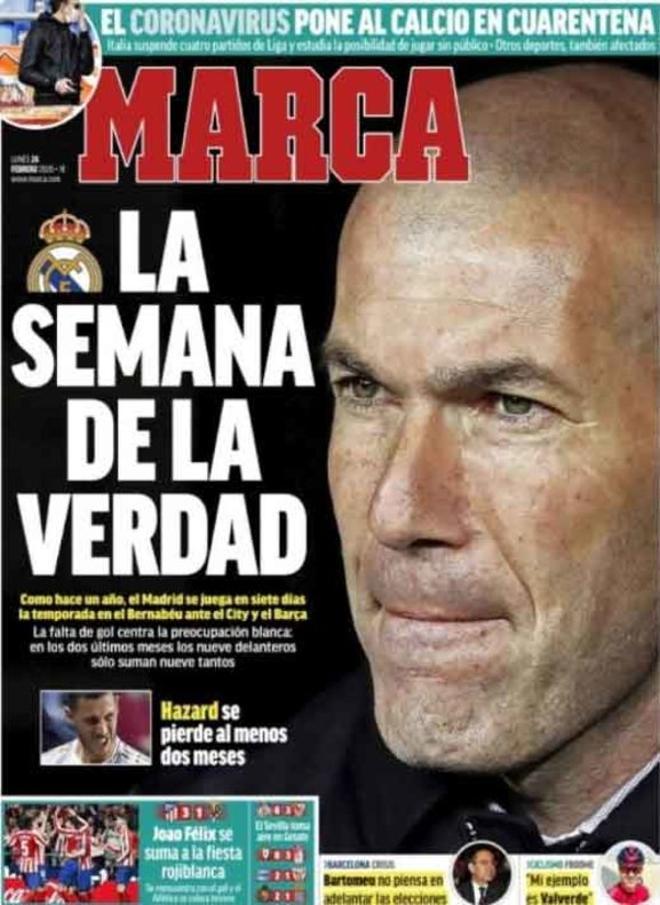 Las portadas del día en la prensa deportiva