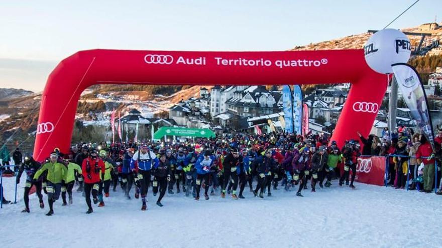 La salida de la espectacular carrera en Sierra Nevada.