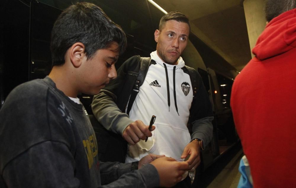 Llegada del Valencia CF a Las Palmas