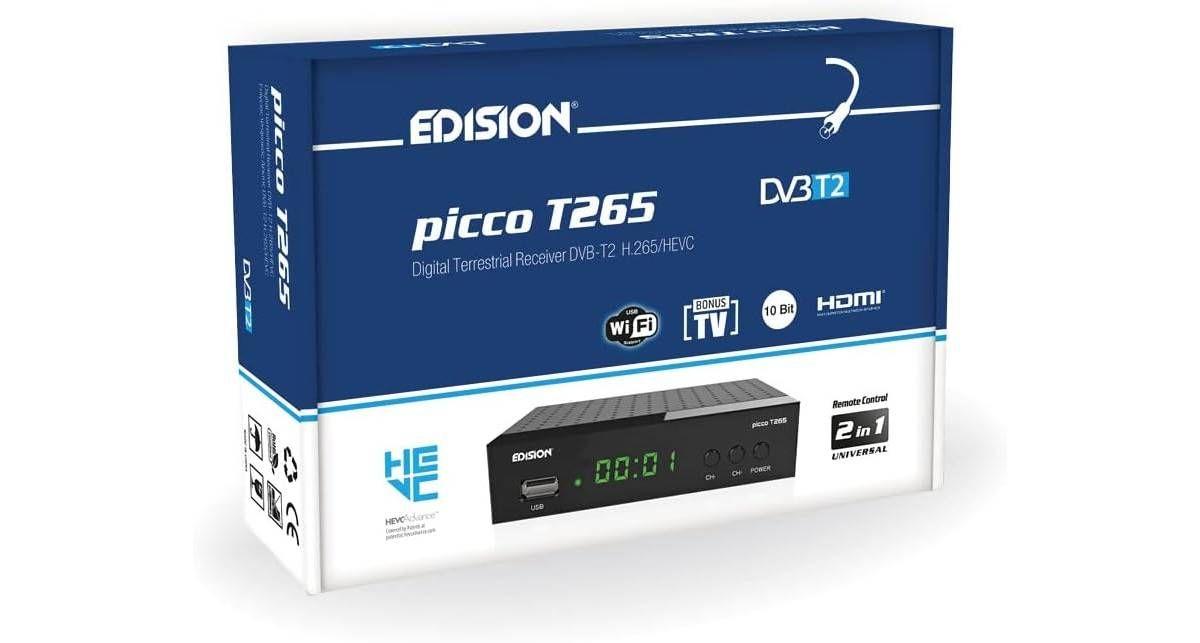Receptor TDT HD Edision Picco T265: el mejor valorado