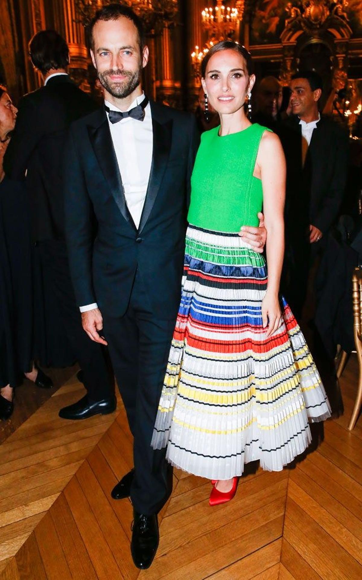 Benjamin Millepied y Natalie Portman en la inauguración de la temporada de ballet en París